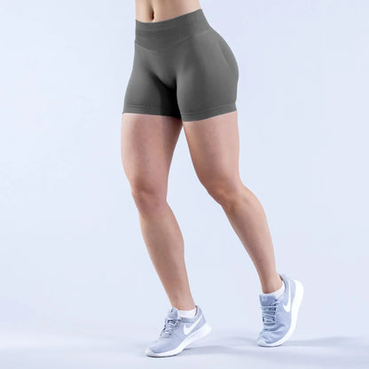 Women High Waist Yoga Shorts – Summer Fitness Running Shorts