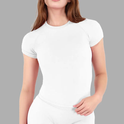 Women Seamless Impact Sports T-Shirt Slim Fit Gym & Yoga Top