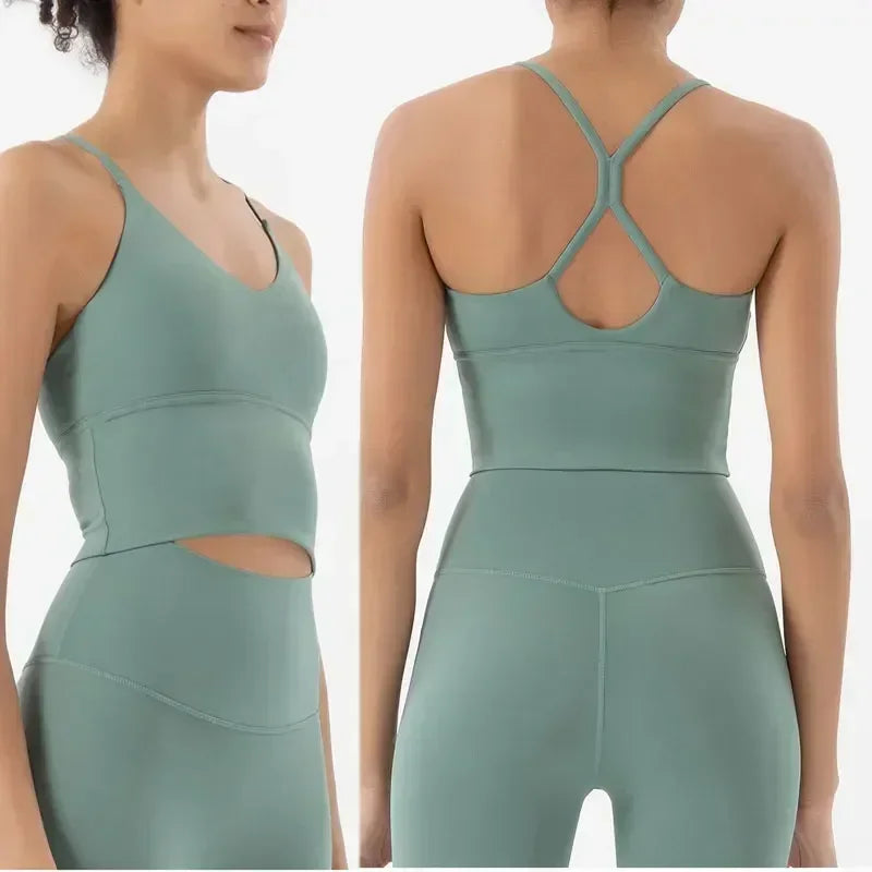 Women Seamless 2-Piece Gym Set Sports Bra & High Waist Leggings