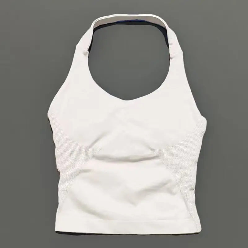 Impact Seamless Halter Tank Top Women Built-in Bra Yoga & Gym Top