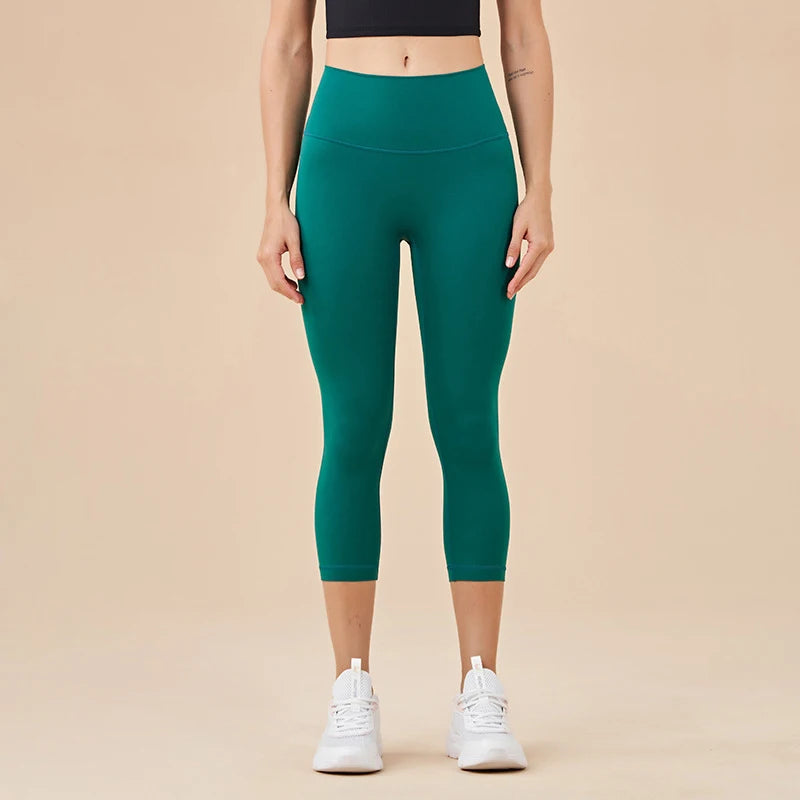 Women High Waist Push-Up Leggings Peach Hip Gym & Yoga Pants