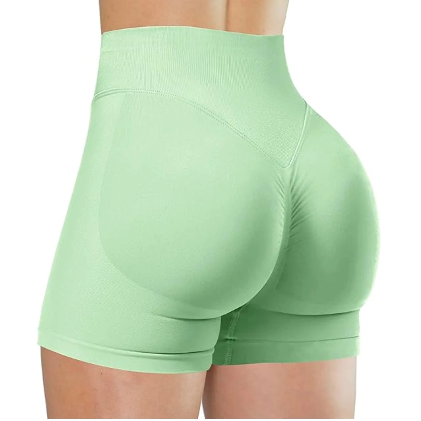 Women High Waist Yoga Shorts – Summer Fitness Running Shorts