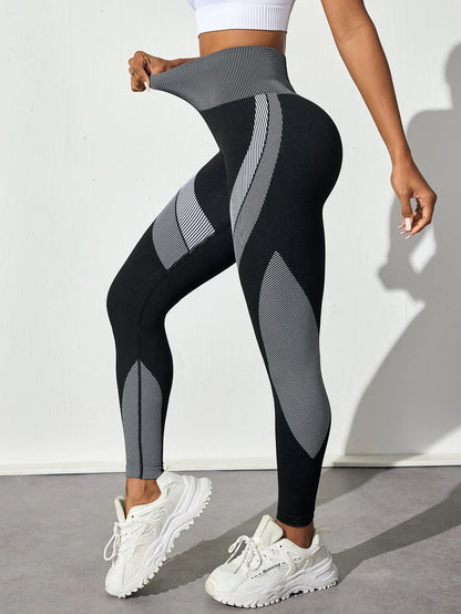 Elastic High  Waist Stylish Workout Leggings