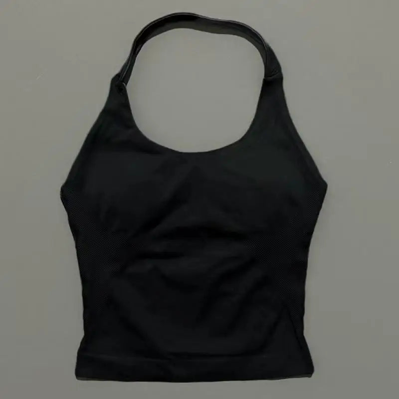 Impact Seamless Halter Tank Top Women Built-in Bra Yoga & Gym Top