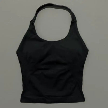 Impact Seamless Halter Tank Top Women Built-in Bra Yoga & Gym Top