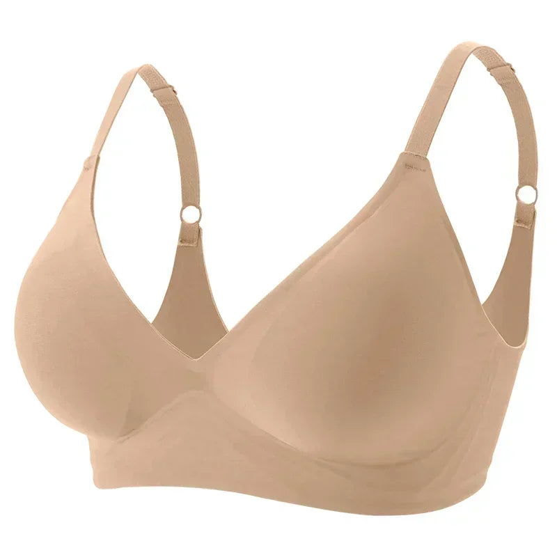 Women Seamless Wireless Jelly Bra – Soft Padded Comfort Bralette