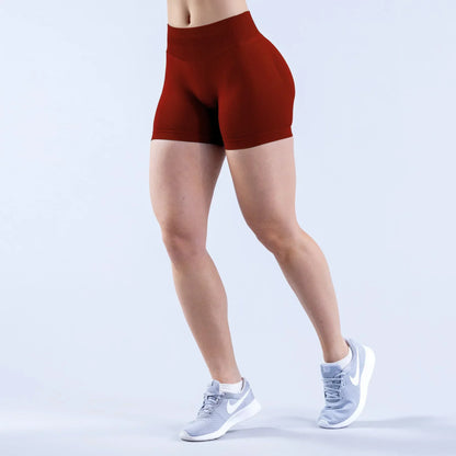 Women High Waist Yoga Shorts – Summer Fitness Running Shorts