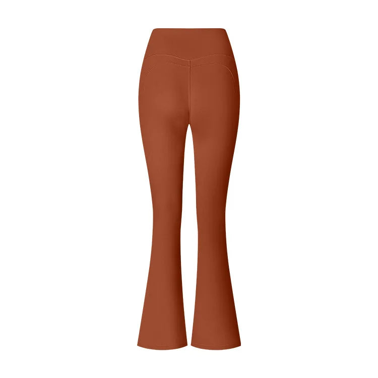 Women High Waist Flared Leggings Tummy Control Yoga & Gym Pants