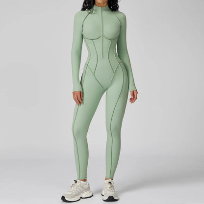 Yoga Bodysuit Long Sleeved Tracksuit