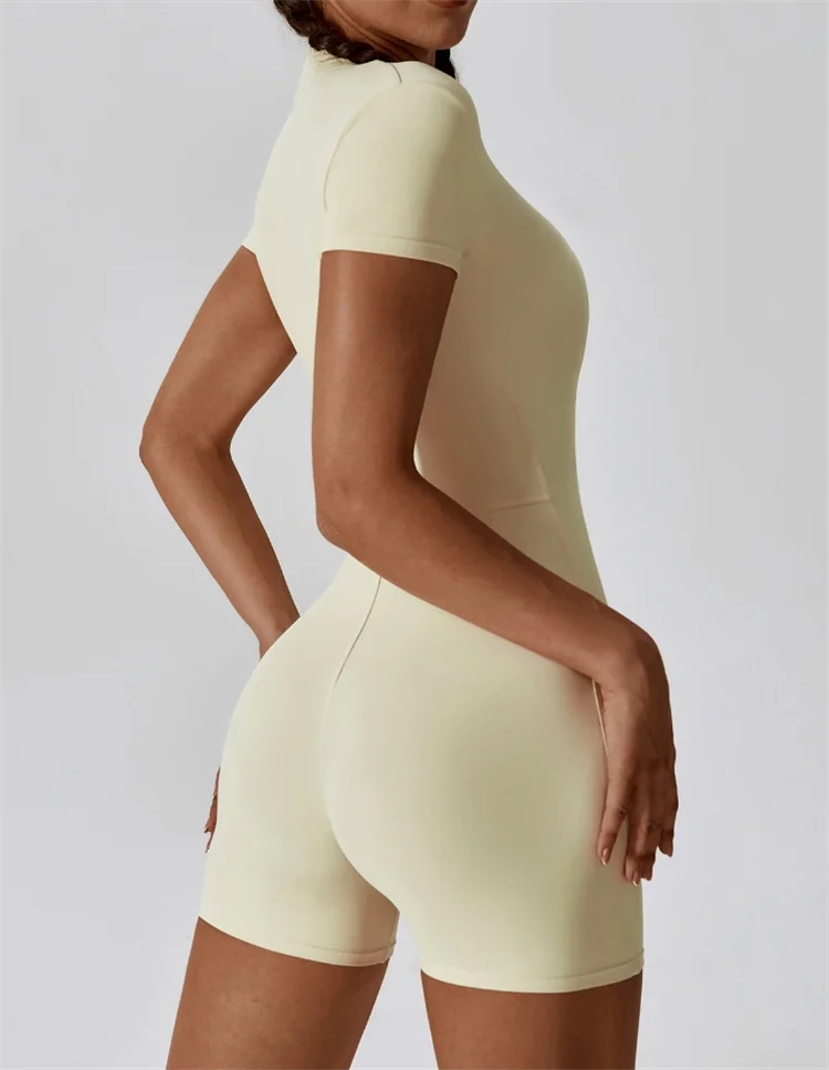 High Compressive Waistband One-Piece Fitness Suit
