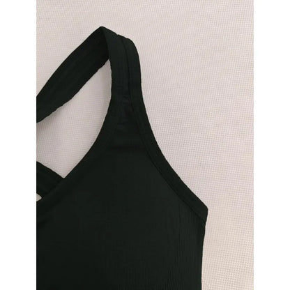 Women Seamless Push-Up Yoga Tank Bra Breathable Sports Top