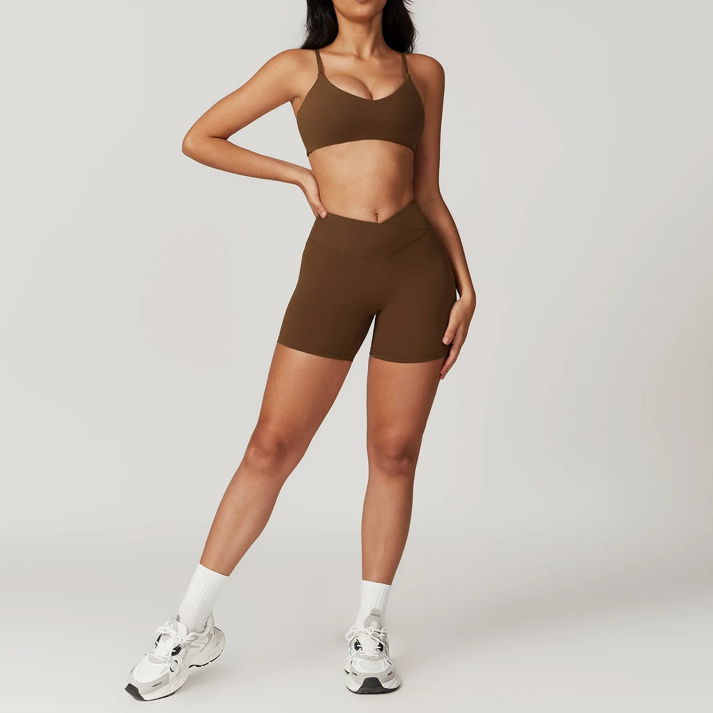 Women 2-Piece Yoga Set Crop Top & High Waist Gym Leggings