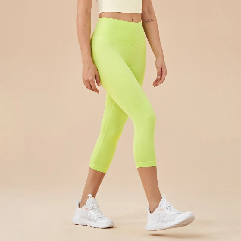 Women High Waist Push-Up Leggings Peach Hip Gym & Yoga Pants