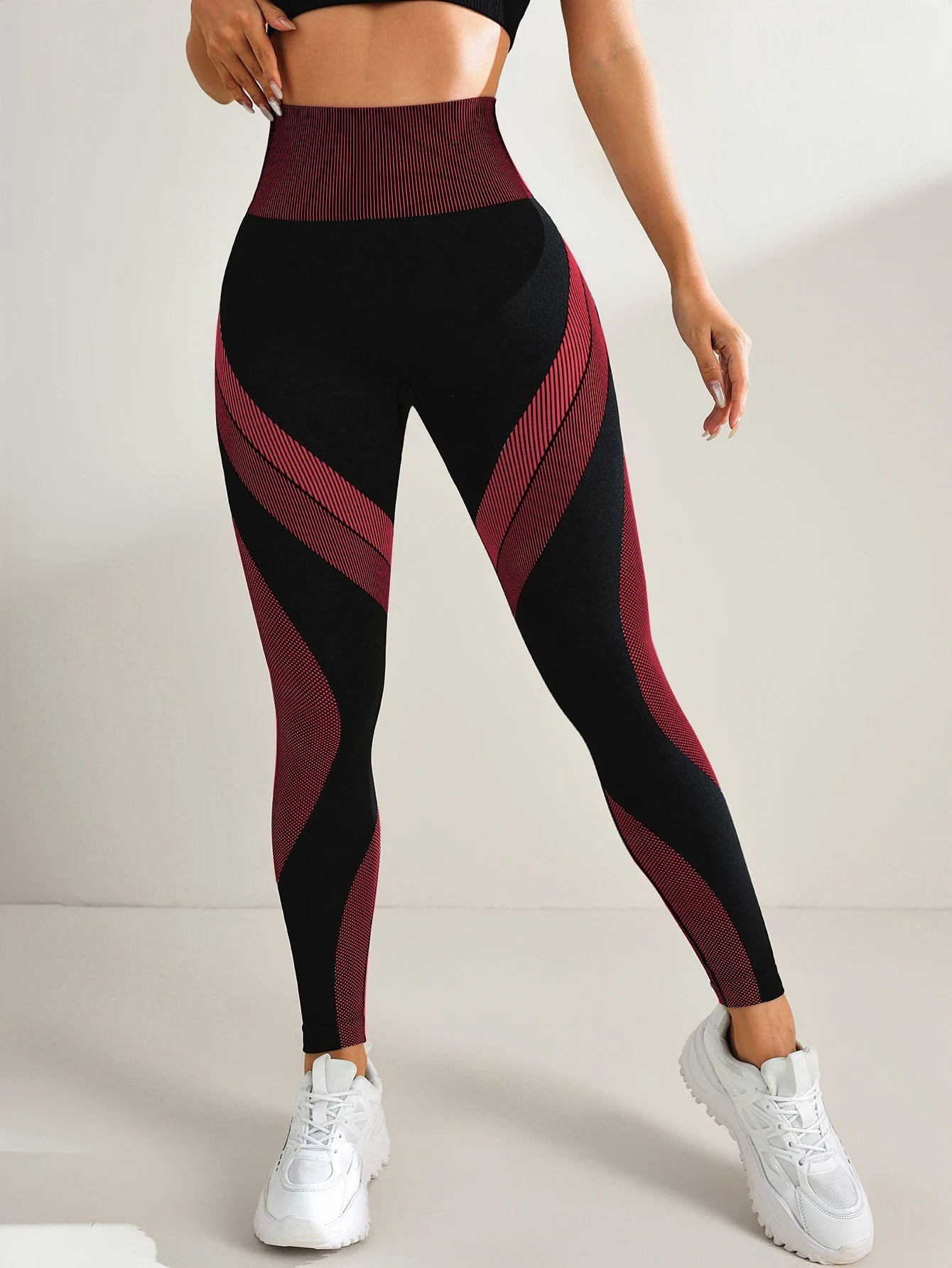 Elastic High  Waist Stylish Workout Leggings