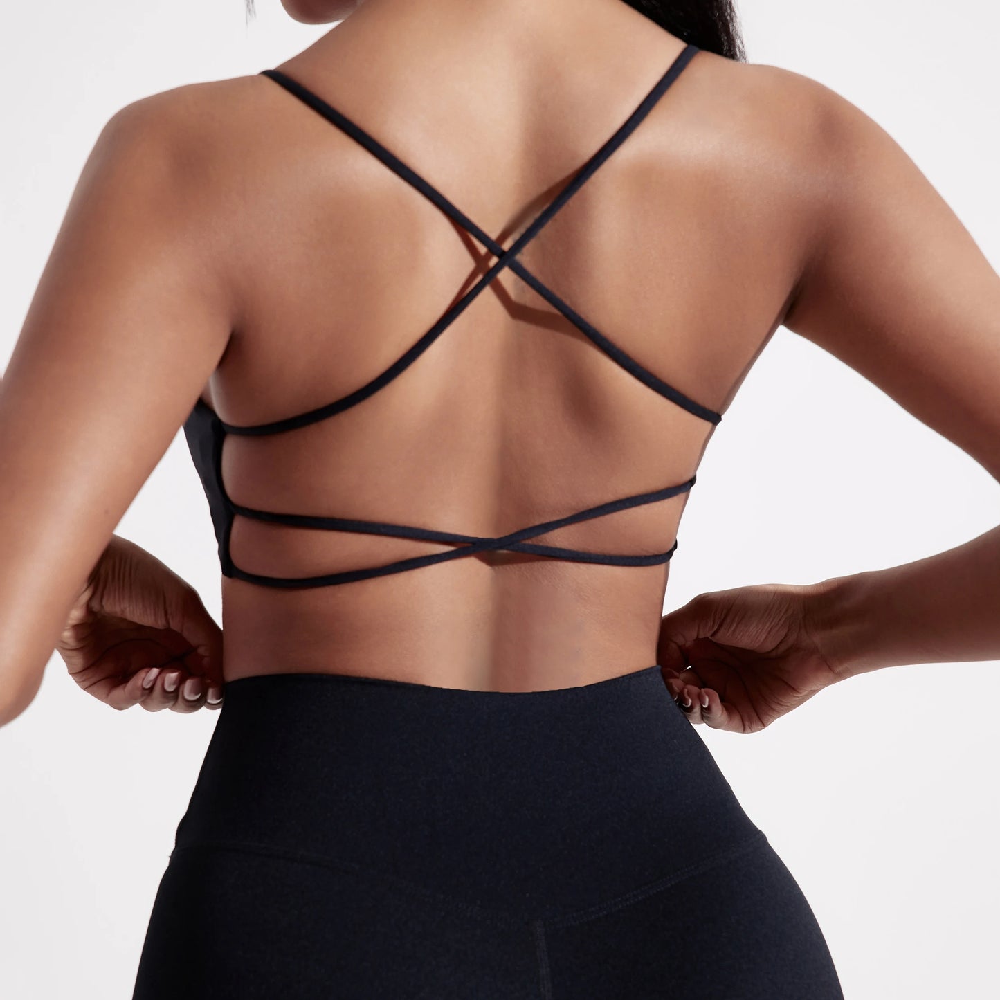 Women Cross Back Sports Bra High Support Gym & Yoga Fitness Top
