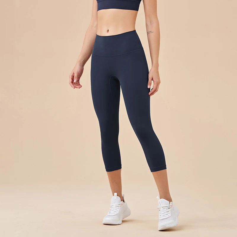 Women High Waist Push-Up Leggings Peach Hip Gym & Yoga Pants