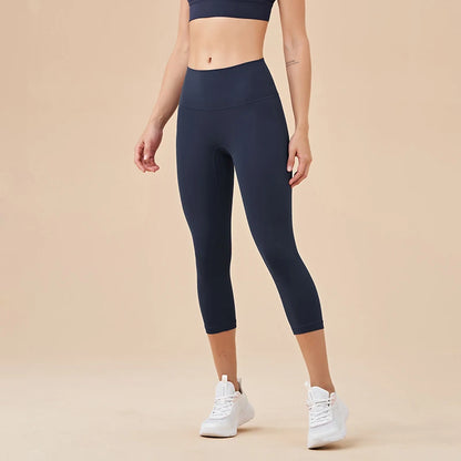 Women High Waist Push-Up Leggings Peach Hip Gym & Yoga Pants