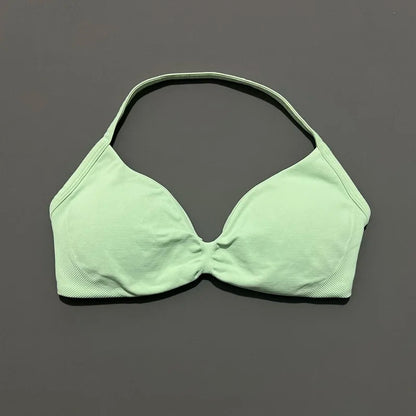 Impact Strappy High Support Sports Bra  Women Seamless Gym & Yoga Top