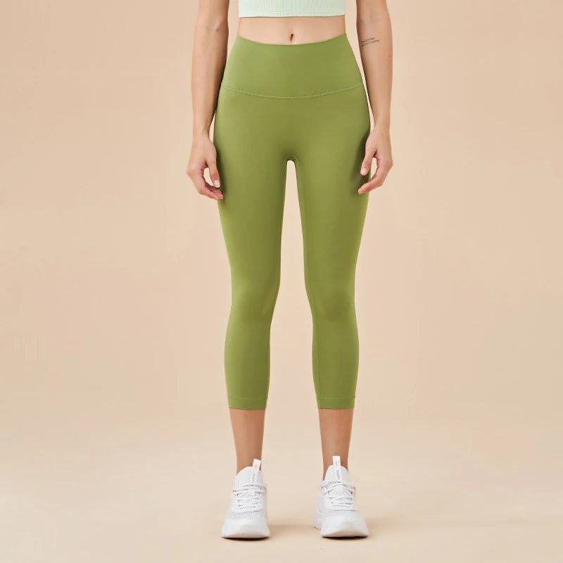 Women High Waist Push-Up Leggings Peach Hip Gym & Yoga Pants