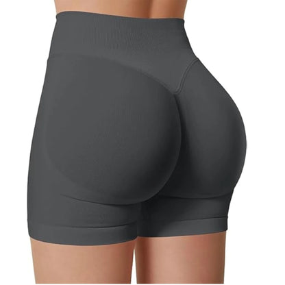 Women High Waist Yoga Shorts – Summer Fitness Running Shorts