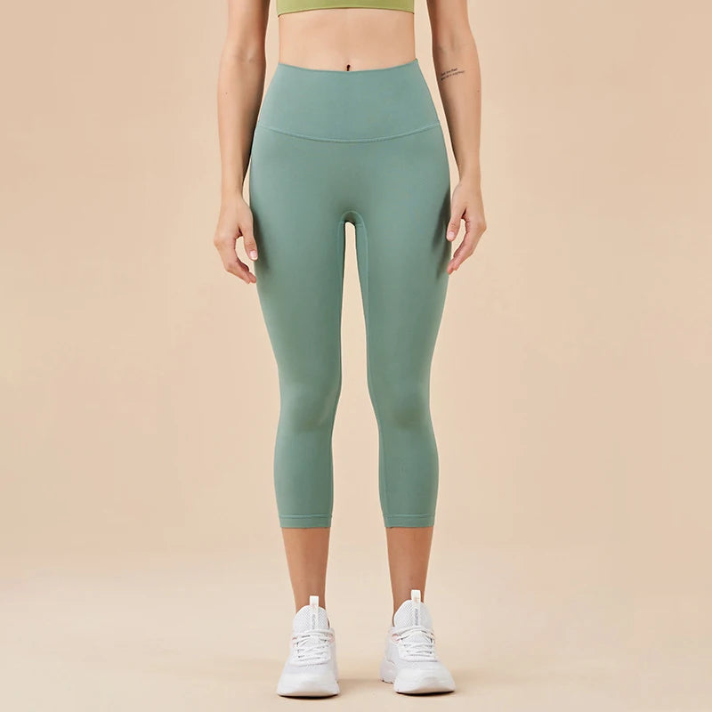 Women High Waist Push-Up Leggings Peach Hip Gym & Yoga Pants