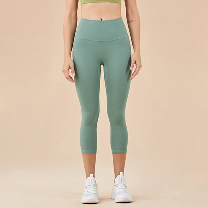 Women High Waist Push-Up Leggings Peach Hip Gym & Yoga Pants