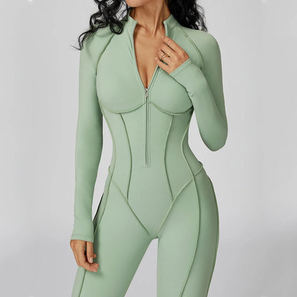 Yoga Bodysuit Long Sleeved Tracksuit