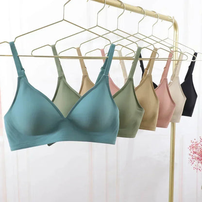 Women Seamless Wireless Jelly Bra – Soft Padded Comfort Bralette