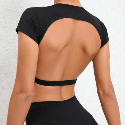 Backless Workout Crop Top