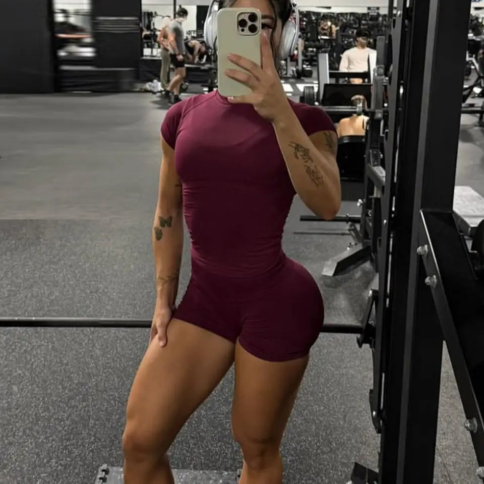 Women Seamless Impact Sports T-Shirt Slim Fit Gym & Yoga Top