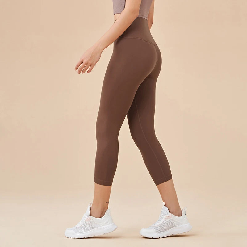 Women High Waist Push-Up Leggings Peach Hip Gym & Yoga Pants