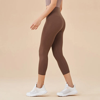 Women High Waist Push-Up Leggings Peach Hip Gym & Yoga Pants
