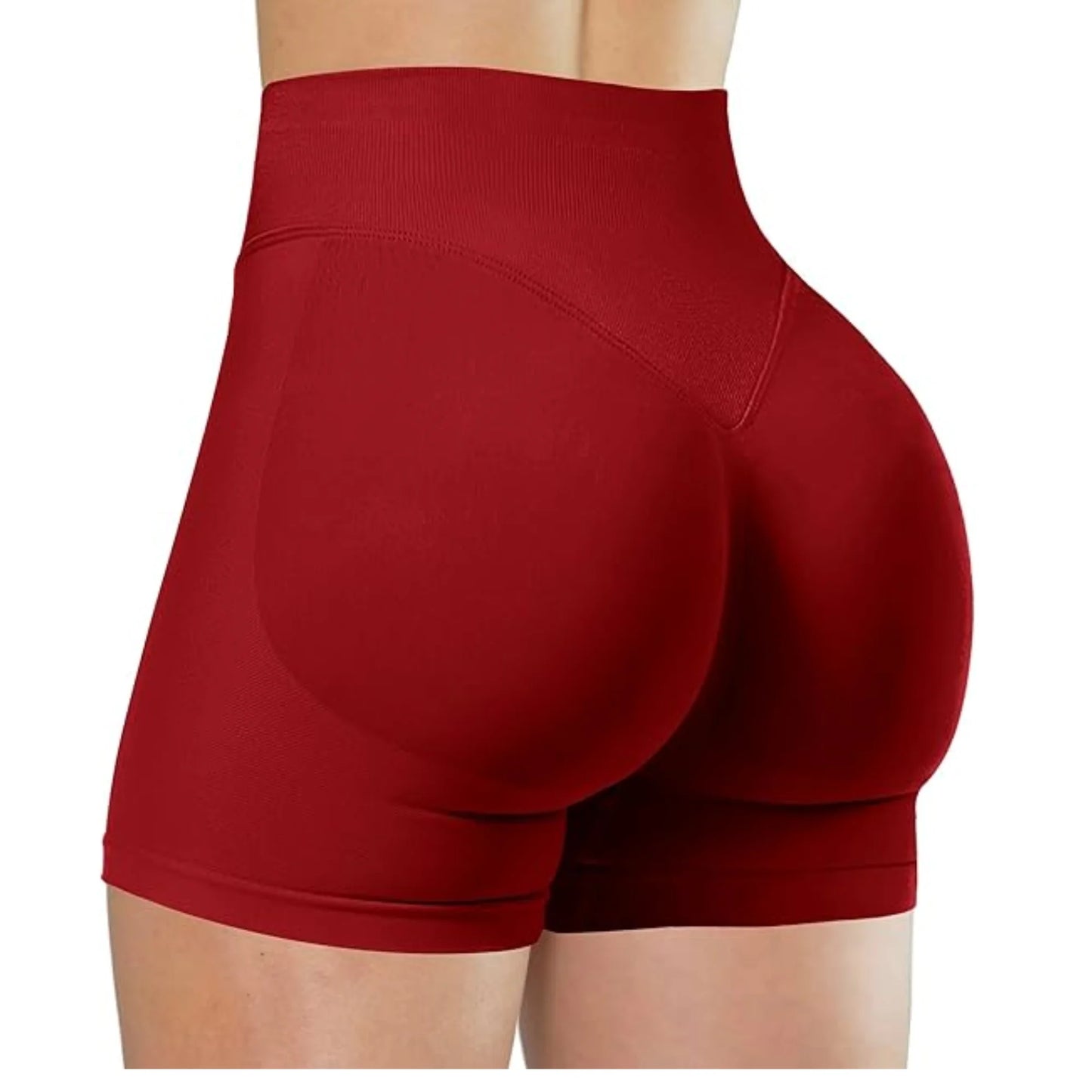 Women High Waist Yoga Shorts – Summer Fitness Running Shorts