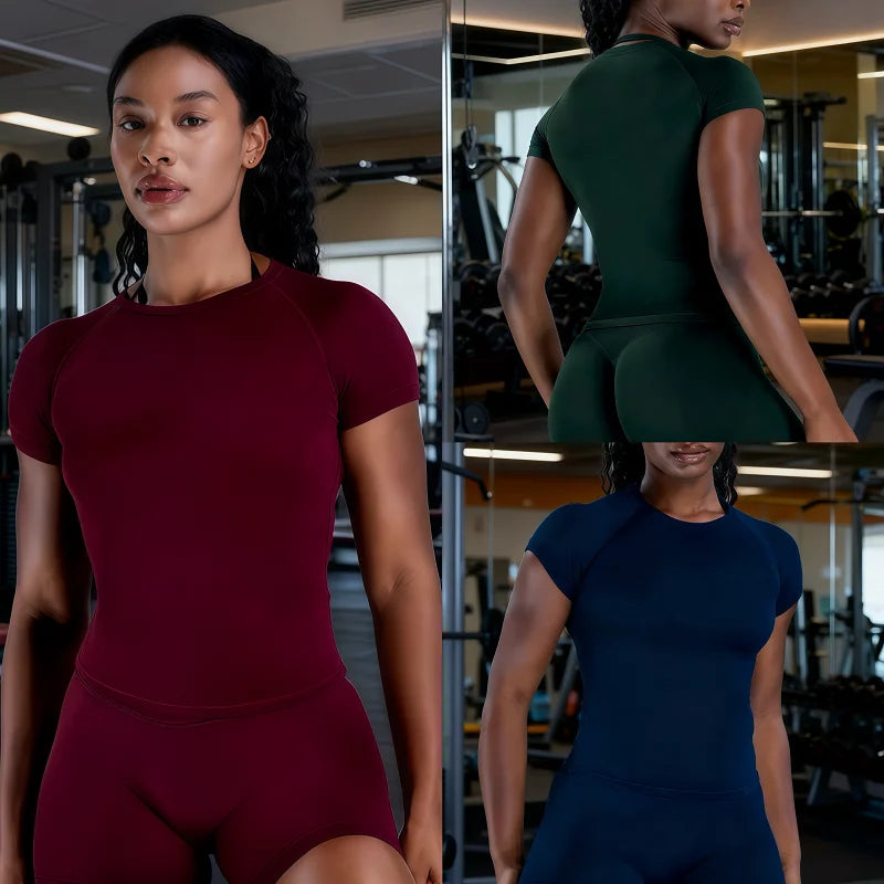 Women Impact Short Sleeve Sports T-Shirt Breathable Gym & Yoga Top