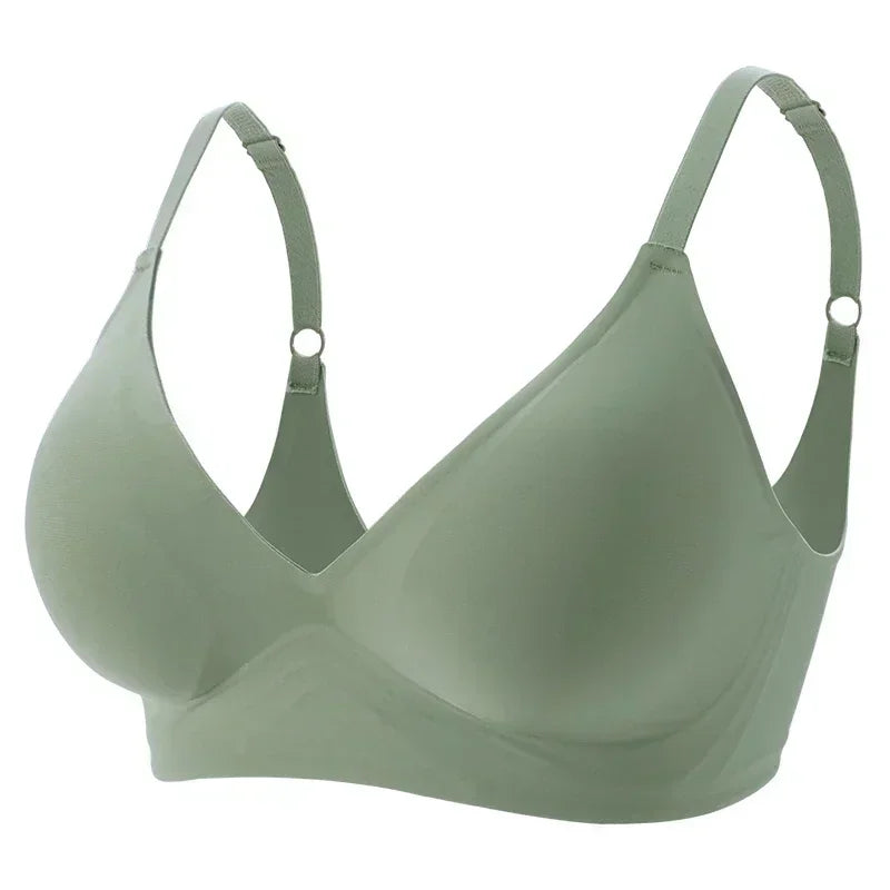 Women Seamless Wireless Jelly Bra – Soft Padded Comfort Bralette