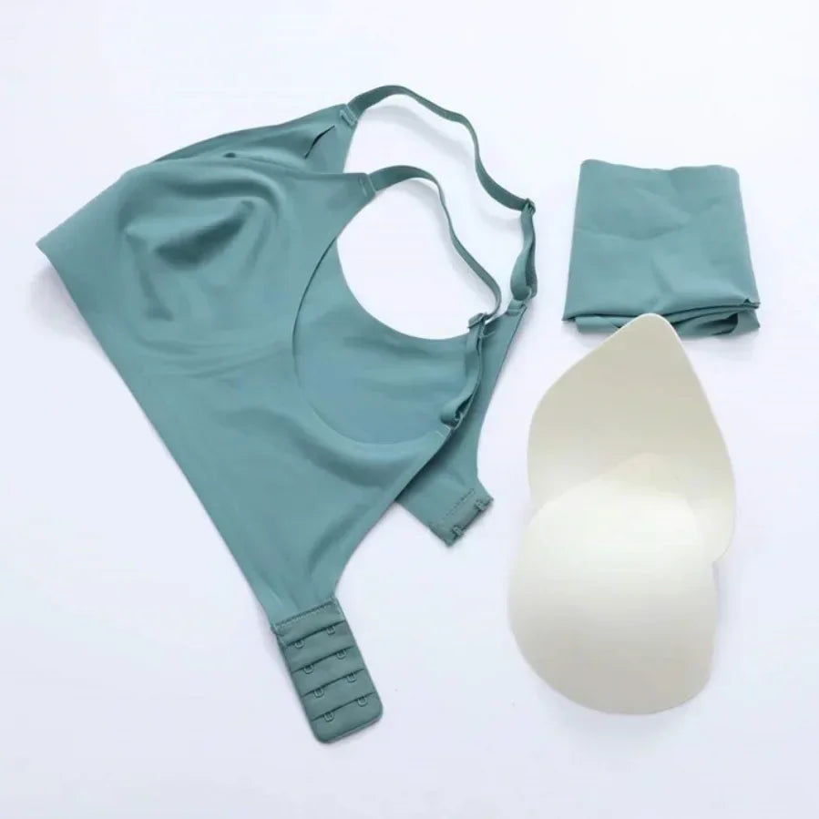 Women Seamless Wireless Jelly Bra – Soft Padded Comfort Bralette
