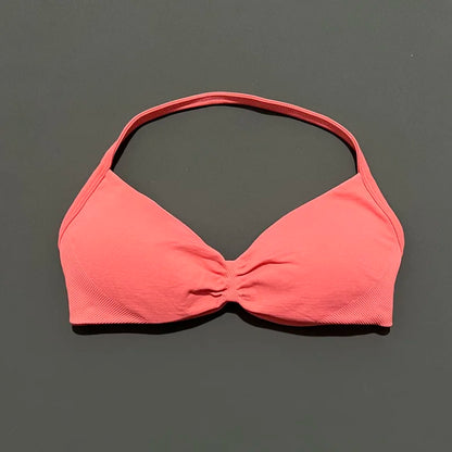 Impact Strappy High Support Sports Bra  Women Seamless Gym & Yoga Top