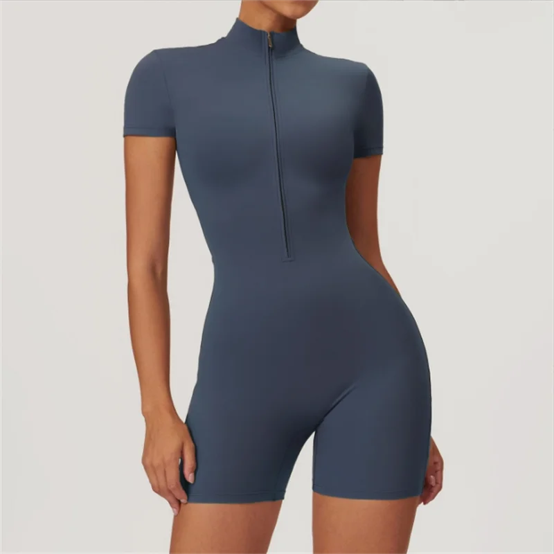 High Compressive Waistband One-Piece Fitness Suit