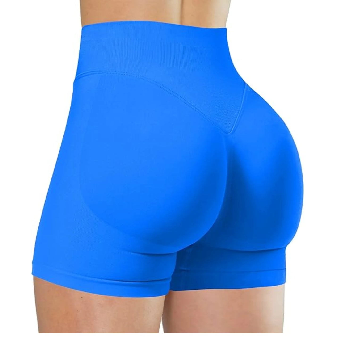 Women High Waist Yoga Shorts – Summer Fitness Running Shorts