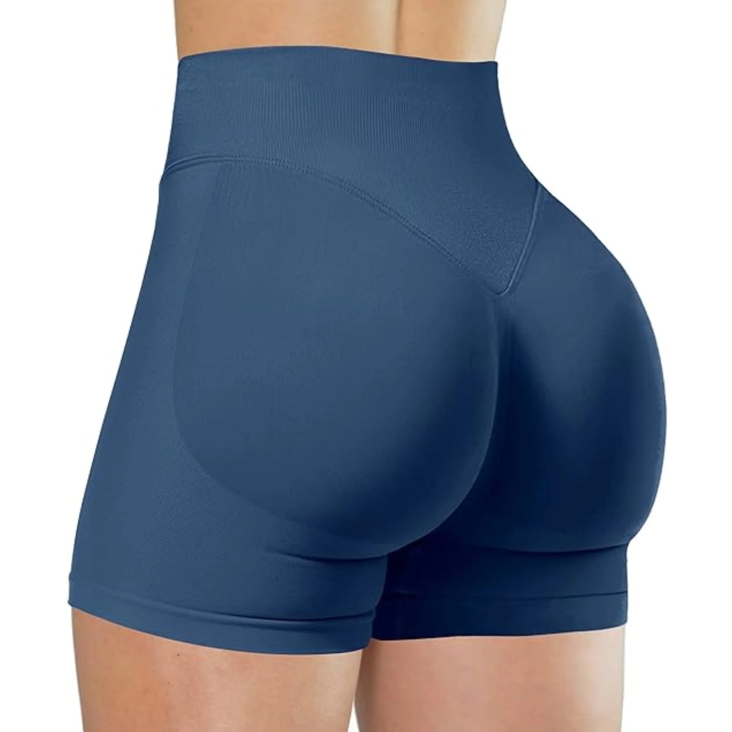 Women High Waist Yoga Shorts – Summer Fitness Running Shorts