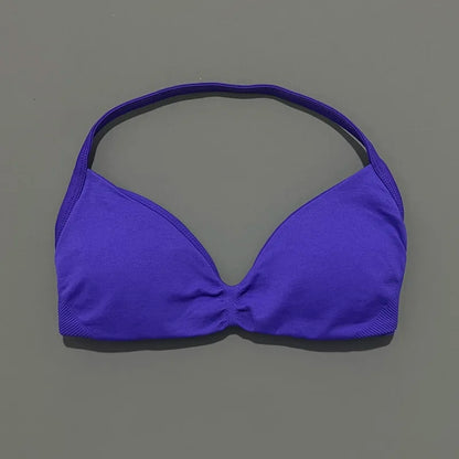 Impact Strappy High Support Sports Bra  Women Seamless Gym & Yoga Top