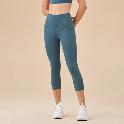 Women High Waist Push-Up Leggings Peach Hip Gym & Yoga Pants