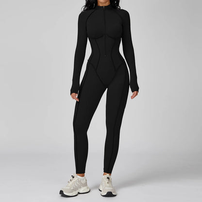 Yoga Bodysuit Long Sleeved Tracksuit