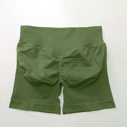Women Impact Seamless Biker Shorts Scrunch Butt Gym & Yoga Shorts