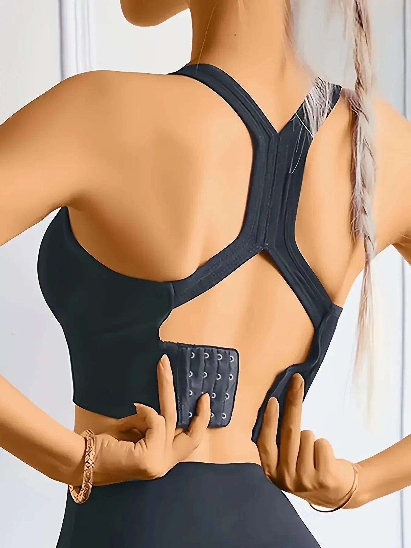 Women Seamless Push-Up Yoga Tank Bra Breathable Sports Top