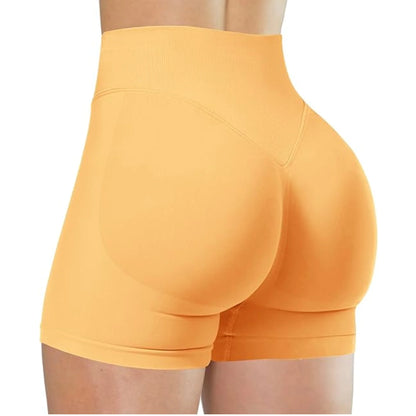 Women High Waist Yoga Shorts – Summer Fitness Running Shorts
