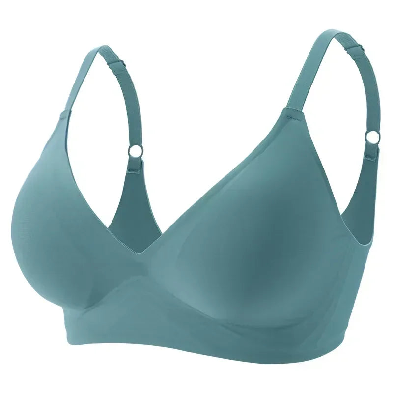Women Seamless Wireless Jelly Bra – Soft Padded Comfort Bralette
