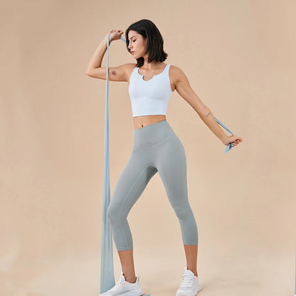Women High Waist Push-Up Leggings Peach Hip Gym & Yoga Pants