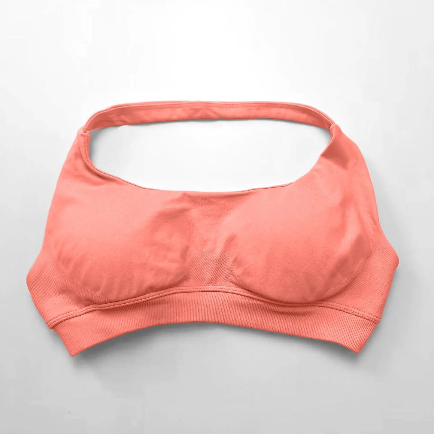 Impact Seamless Halter Sports Bra – Women High Support Open Back Gym Top