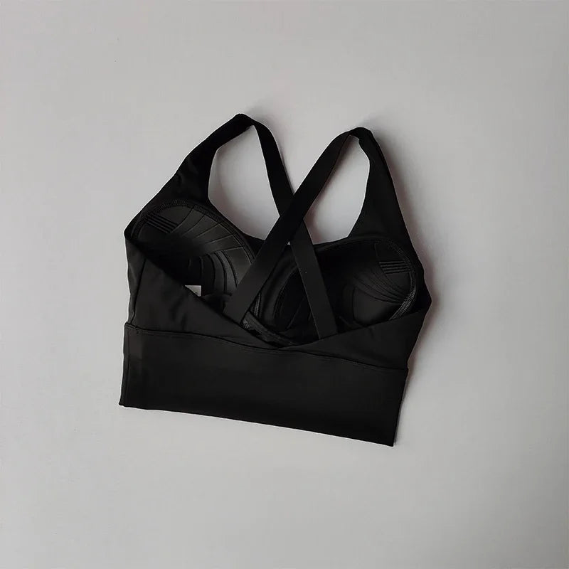 High-Intensity Shockproof Sports Bra – Running & Fitness Support Bra